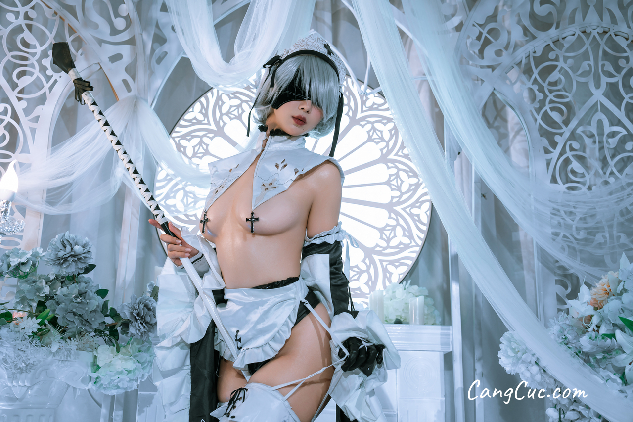 Coser@云溪溪 (Yunx1x1) & 奶桃 – 2B本 YoRHa No.2 Type B 上 ảnh 65